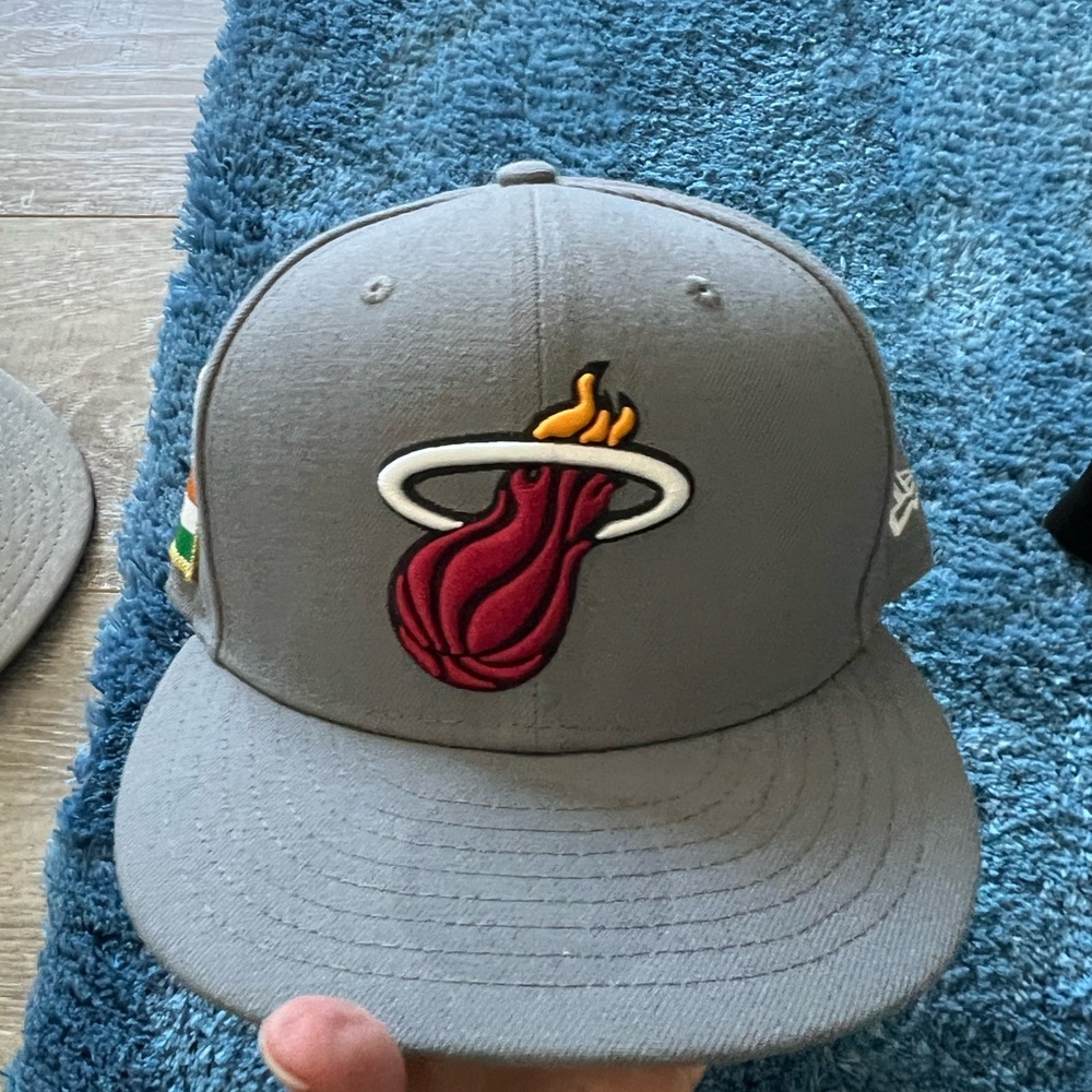 Miami heat patch hat